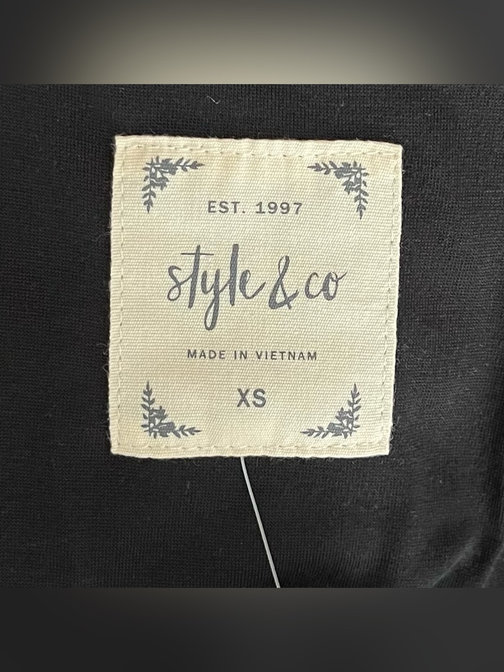 NWT Style & Co Women's Anorak XS Navy Blue Hooded Lined Preppy Lightweight - Picture 8 of 9